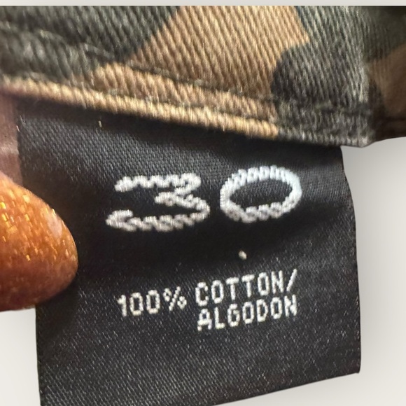 Victoria Secret VSX Y2K Camo 100% Cotton Utility Military Pants Sz 30 Cargo Army - Picture 7 of 15